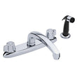 #GER42-216 Gerber Classics™ Two Handle Kitchen Faucet Deck Plate Mounted w/ Spray