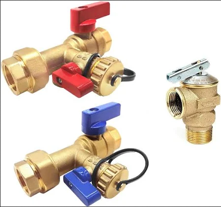 #HC634R -3/4" Press x 3/4" NH Hot or Cold Tankless Water Heater Isolation Valves