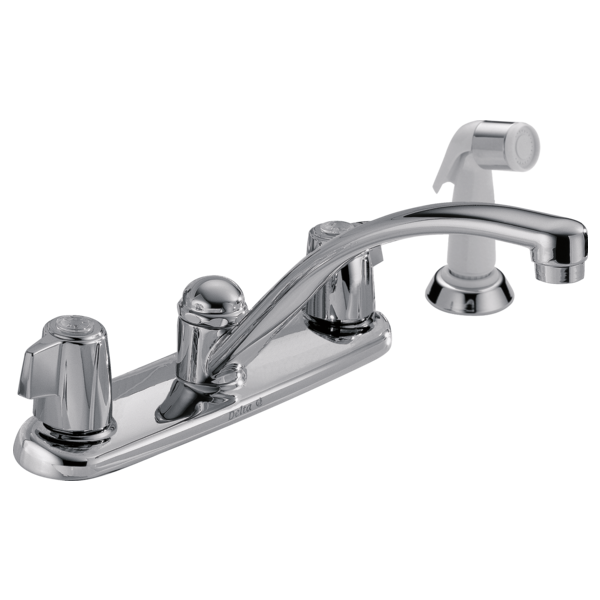 #DEL2400LF - Delta Two Handle Kitchen Faucet with Spray