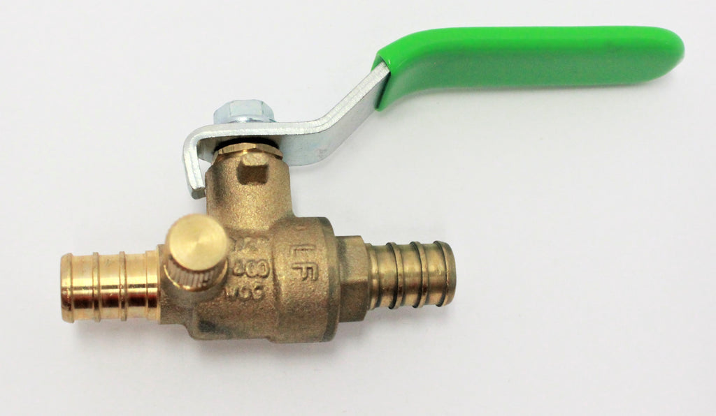 Full Port PEX Ball Valve with Adjustable Drain 1 Inch Forged Brass Full Port PEX Ball Valve with Adjustable Drain 1 Inch Forged Brass