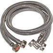 #HC7018-5  Pair w/Ell Washing Machine Hose