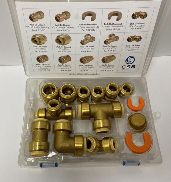 #PFKIT - Brass Push Fit Assortment