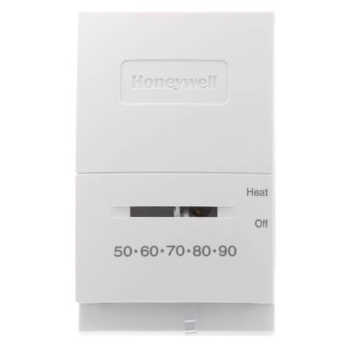 #T822K1000 - Honeywell Mercury Free T822, Heat Only, Vertical Thermostat, w/ Heat/Off Switch