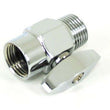 #HC1065 All brass Water-Saving Flow Control and Shut Off Valve for Shower Head 1/2" MIPS, 1/2" FIP