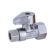 #26-1014LF - 5/8" OD Compression x 3/8" OD Compression Straight 1/4 Turn Stop