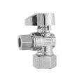 #26-1019LF - 5/8" OD Compression x 3/8" OD Compression Angle 1/4 Turn Stop
