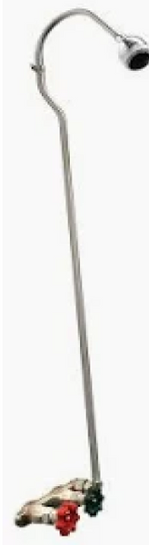 #C-108-D-10-SGH Prier Freezeproof Outdoor Shower 10" Hot & Cold Anti-Siphon Hydrant w/ Soft Handles