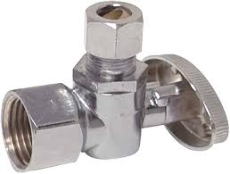 #P13100 - 3/8" FIP x 3/8" OD Angle 1/4 Turn Stop