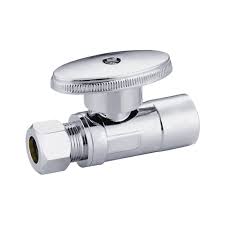 #P13115  -1/2" Sweat x 3/8" OD Straight 1/4 Turn Stop