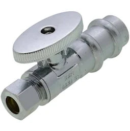#P82212PR 1/2" Press x 3/8" OD Supply Stop Straight