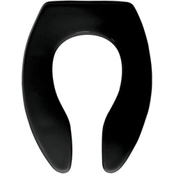 #TS295SSCT-BLACK - Open Front Less Cover Toilet Seat