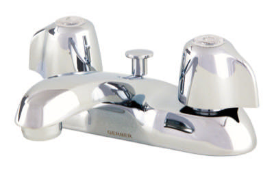 #GER43-411-65 Gerber Classics™ Two Handle Centerset Lavatory Faucet w/ Metal handles Less Drain -Less Pop Up